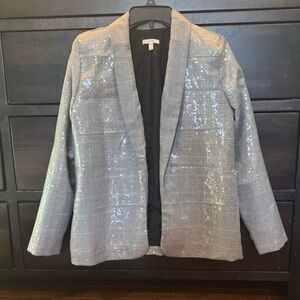 Maurices Silver Sequin Blazer